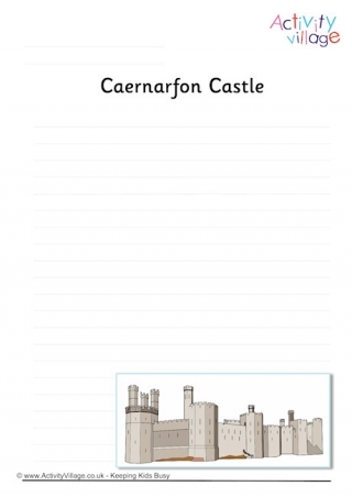 Caernarfon Castle Writing Page 