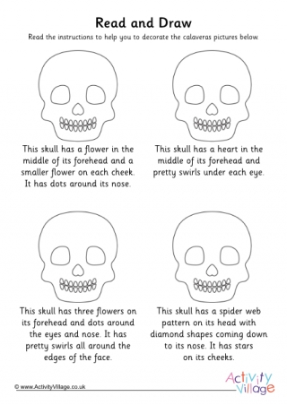 Calaveras Read and Draw