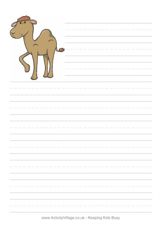 Camel Writing Paper