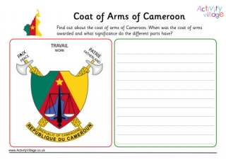 Cameroon Coat Of Arms Worksheet