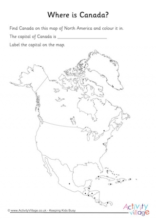 Canada Location Worksheet