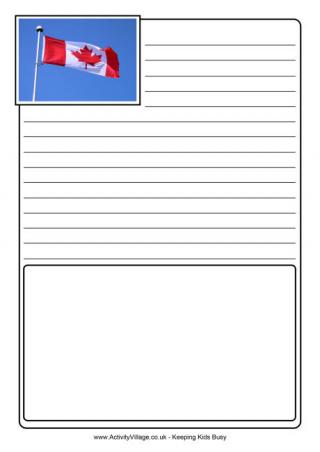 Canadian Flag Notebooking Page 2