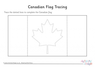 Canadian Flag Tracing
