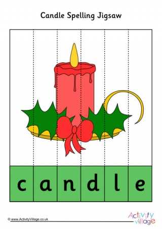 Candle Spelling Jigsaw