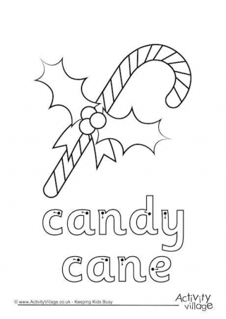 Candy Cane Finger Tracing