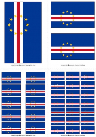 Cape Verde Flag Printable