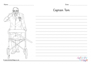 Captain Tom Writing Page