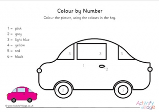 Car Colour by Number 2