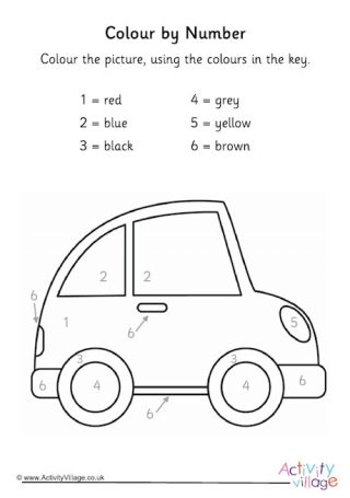 Car Colour by Number