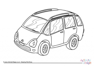 Car Colouring Page