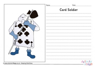 Card Soldier Story Paper