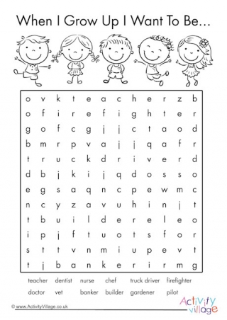 Careers Word Search