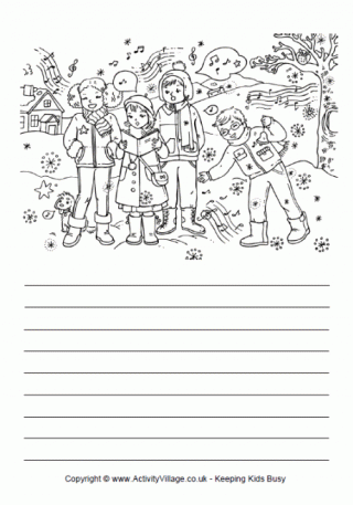 Carol Singers Story Paper