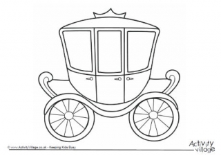 Carriage Colouring Page 2