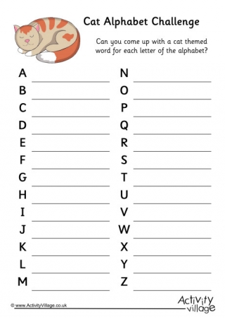 Cat Alphabet Challenge