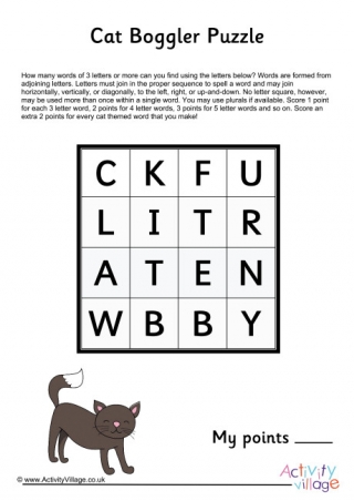 Cat Boggler Puzzle