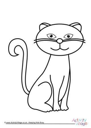 Cat Colouring Page 2