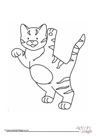 Cat Colouring Page 4