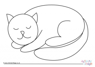 Cat Colouring Page 5