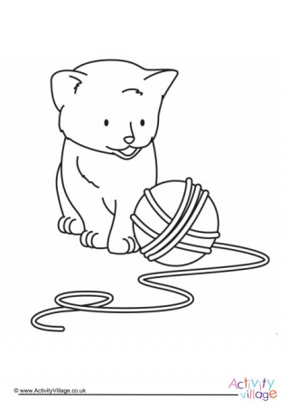 Cat Colouring Page 6