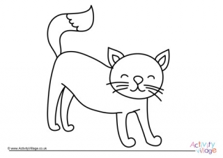Cat Colouring Page 7