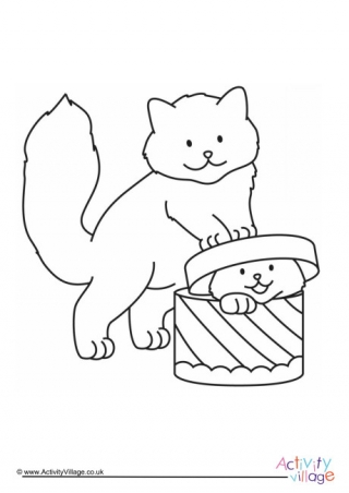 Cat Colouring Page 8