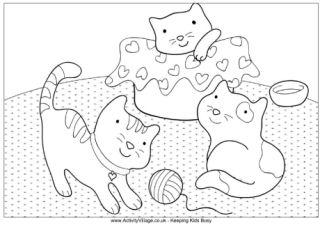 Cat Colouring Pages