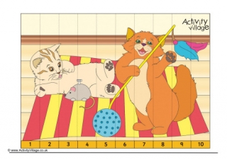 Cat counting jigsaw