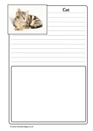 Cat Notebooking Page