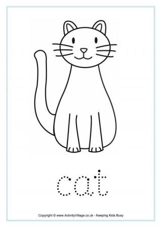 Cat Word Tracing