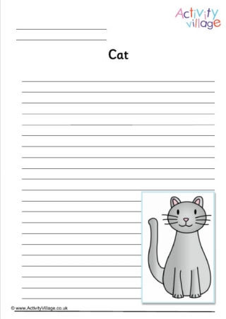 Cat Writing Page