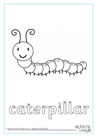 Caterpillar Finger Tracing