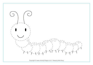 Caterpillar Tracing Page