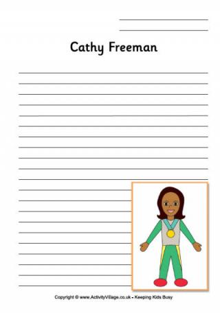 Cathy Freeman Writing Page