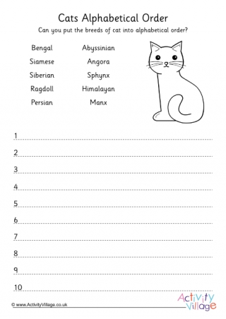 Cats worksheets