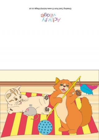 Cats Scene Card