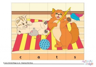Cats Spelling Jigsaw