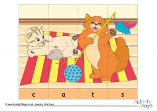 Cats Spelling Jigsaw