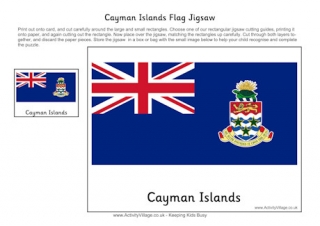 Cayman Islands Flag Jigsaw