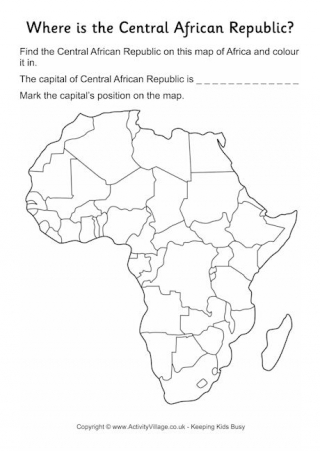Central African Republic Location Worksheet