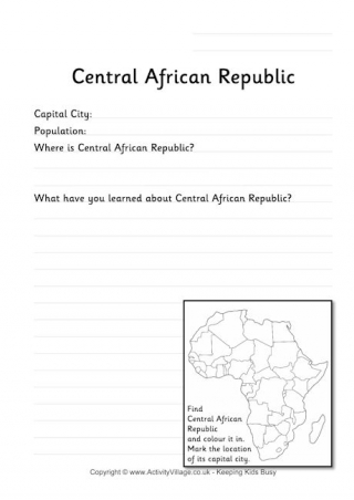 Central African Republic Worksheet