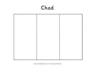 Chad Flag Colouring Page