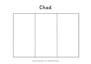 Chad Flag Colouring Page