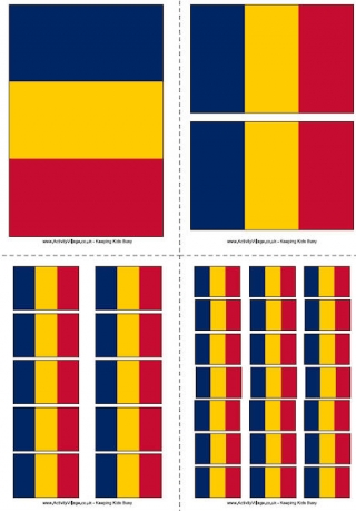 Chad Flag Printable