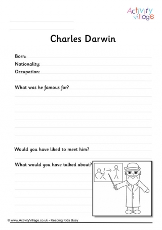 Charles Darwin Worksheet