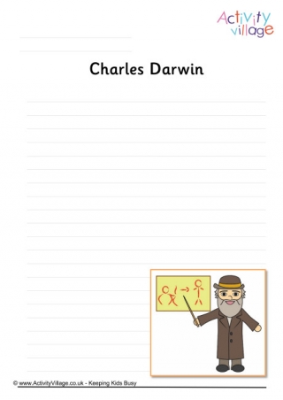 Charles Darwin Writing Page