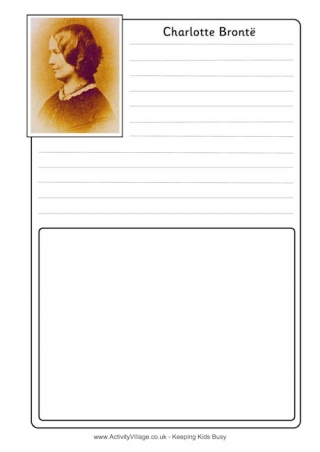 Charlotte Bronte Notebooking Page