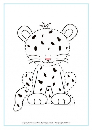 Cheetah Tracing Page