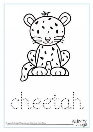 Cheetah Word Tracing