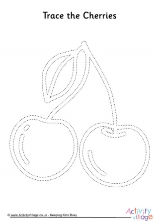 Cherries Tracing Page